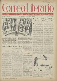Correo Literario : Arte y Letras Hispanoamericanas. Año I, núm. 8, 15 de septiembre de 1950