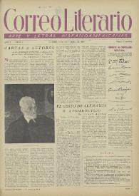 Correo Literario : Arte y Letras Hispanoamericanas. Año I, núm. 9, 1 de octubre de 1950