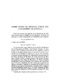 Sobre Pedro de Mendoza, poeta del 'Cancionero de Stúñiga'

