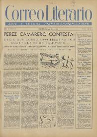 Correo Literario : Arte y Letras Hispanoamericanas. Año III, núm. 48, 15 de mayo de 1952