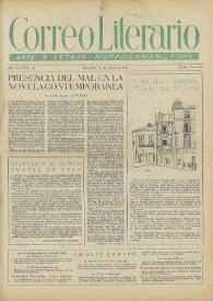 Correo Literario : Arte y Letras Hispanoamericanas. Año III, núm. 50, 15 de junio de 1952