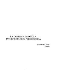 La comedia española. Interpretación psicocrítica