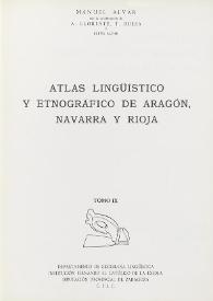 Atlas lingüístico y etnográfico de Aragón, Navarra y Rioja. Tomo IX