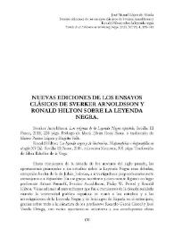 Nuevas ediciones de los ensayos clásicos de Sverker Arnoldsson y Ronald Hilton sobre la leyenda negra 