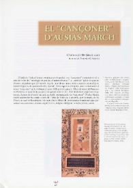 El 'Cançoner' d'Ausiàs March