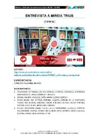 Transcripción de la 'Entrevista a Mireia Trius (Zahorí Books)'