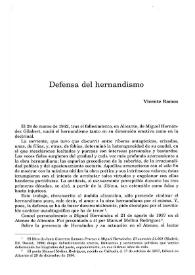 Defensa del hernandismo