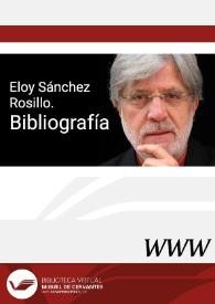 Eloy Sánchez Rosillo. Bibliografía