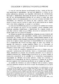Creación y crítica en Castillo-Puche          