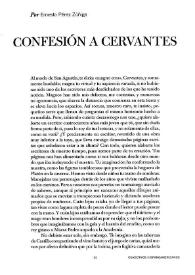 Confesión a Cervantes