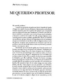 Mi querido profesor