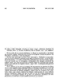 Da Silva Neto, Serafim.-'História do Latim Vulgar'. Biblioteca Brasíleira de Filología, Núm. 13. Livraria Acadeinica. Río de Janeiro, 1957. [232...
