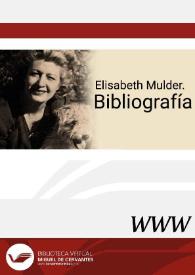 Elisabeth Mulder. Bibliografía