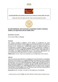 Estado totalitario, mito nacional y populismo: Ramiro Ledesma Ramos y la experiencia de 'La Patria Libre'