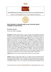 Razón histórica y ontología política: una lectura de 'España inteligible' de Julián Marías 