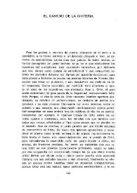 El camino de la materia 