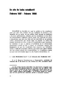 Un año de lucha estudiantil (Febrero 1967-Febrero 1968)