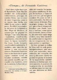 'Tiempo', de Fernando Gutiérrez 