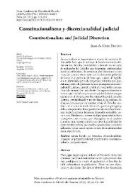 Constitucionalismo y discrecionalidad judicial