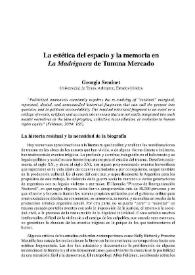 La estética del espacio y la memoria en 'La Madriguera' de Tununa Mercado