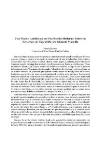 Una viajera aristócrata en una nación moderna: Sobre los 'Recuerdos de viaje' (1882) de Eduarda Mansilla