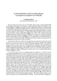 La ficción histórica sobre la independencia: Las mujeres se apropian de su historia