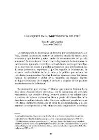 Las mujeres en la independencia del Perú