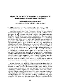 Mujeres en las calles: la presencia de Magda Portal en el movimiento feminista Lima, (1923-1933)