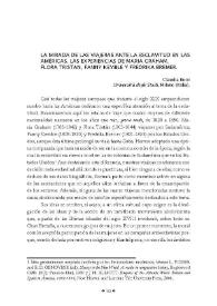 La mirada de las viajeras ante la esclavitud en las Américas. Las experiencias de Maria Graham, Flora Tristán, Fanny Kemble y Fredrika Bremer