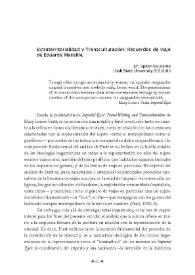 Extraterritorialidad y Transculturación 'Recuerdos de un viaje' de Eduarda Mansilla 