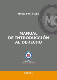 Manual de introducción al derecho