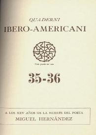 Quaderni Ibero-Americani. Núm. 35-36, 1968