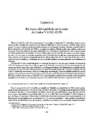 En busca del equilibrio en la corte de Carlos V (1522-1529)