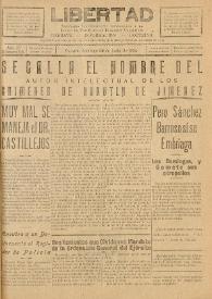 Libertad : Semanario Independiente Consagrado a la Lucha en Favor de los Intereses Colectivos. Año IV, núm. 146, domingo 24 de junio de 1934