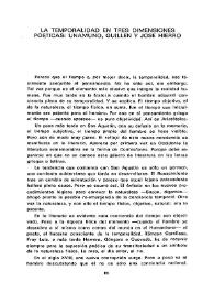 La temporalidad en tres dimensiones poéticas: Unamuno, Guillén y José Hierro 