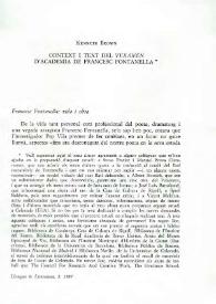Context i text del 'Vexamen' d'acadèmia de Francesc Fontanella 