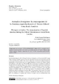Actitudes divergentes: la emancipación de la América española durante el Trienio Liberal vista desde Londres