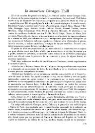 'In memoriam' Georges Thill   