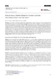 María de Zayas y Madrid: la forja de un binomio indivisible