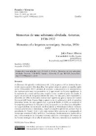 Memorias de una soberanía olvidada. Asturias, 1936-1937 