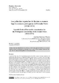 Las películas españolas de ficción a examen bajo la censura portuguesa del Estado Novo (1950-1974) 