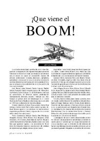 ¡Que viene el boom!   