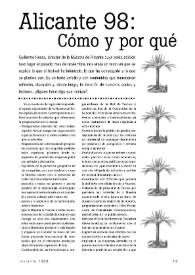 Alicante 98: Cómo y por qué   