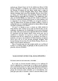Washington Irving y el alma española   