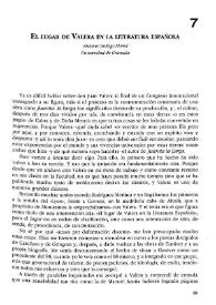 El lugar de Valera en la literatura española 