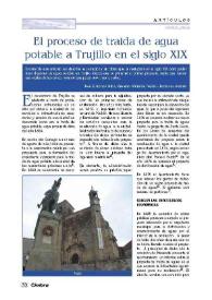 El proceso de traída de agua potable a Trujillo en el siglo XIX 