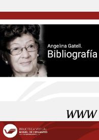 Angelina Gatell. Bibliografía