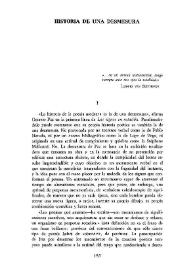 Historia de una desmesura 