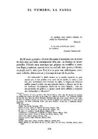El número, la pausa 