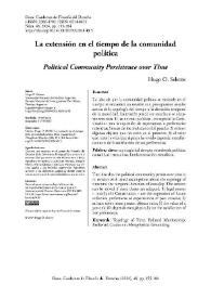 La extensión en el tiempo de la comunidad política 